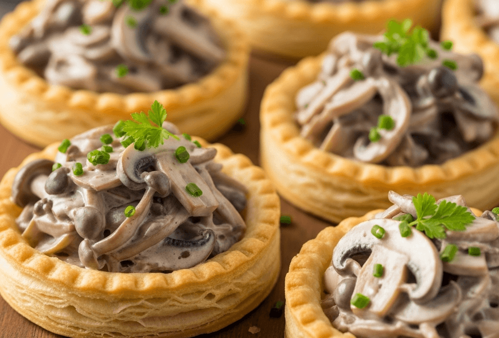 жульєн рецепт, жульєн з грибами в тарталетках, жульєн рецепт з грибами в мультиварці, духовці та на сковороді